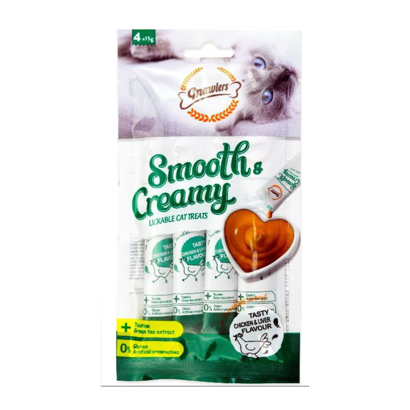 بستنی گربه حاوی تائورین با طعم مرغ  gnawlers